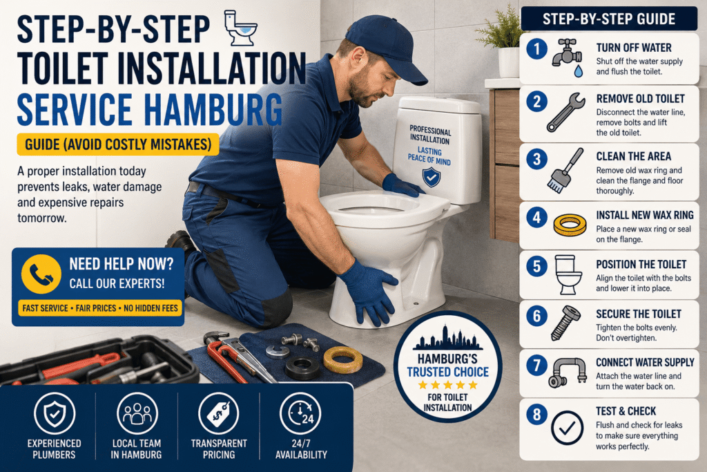 Toilet installation service Hamburg